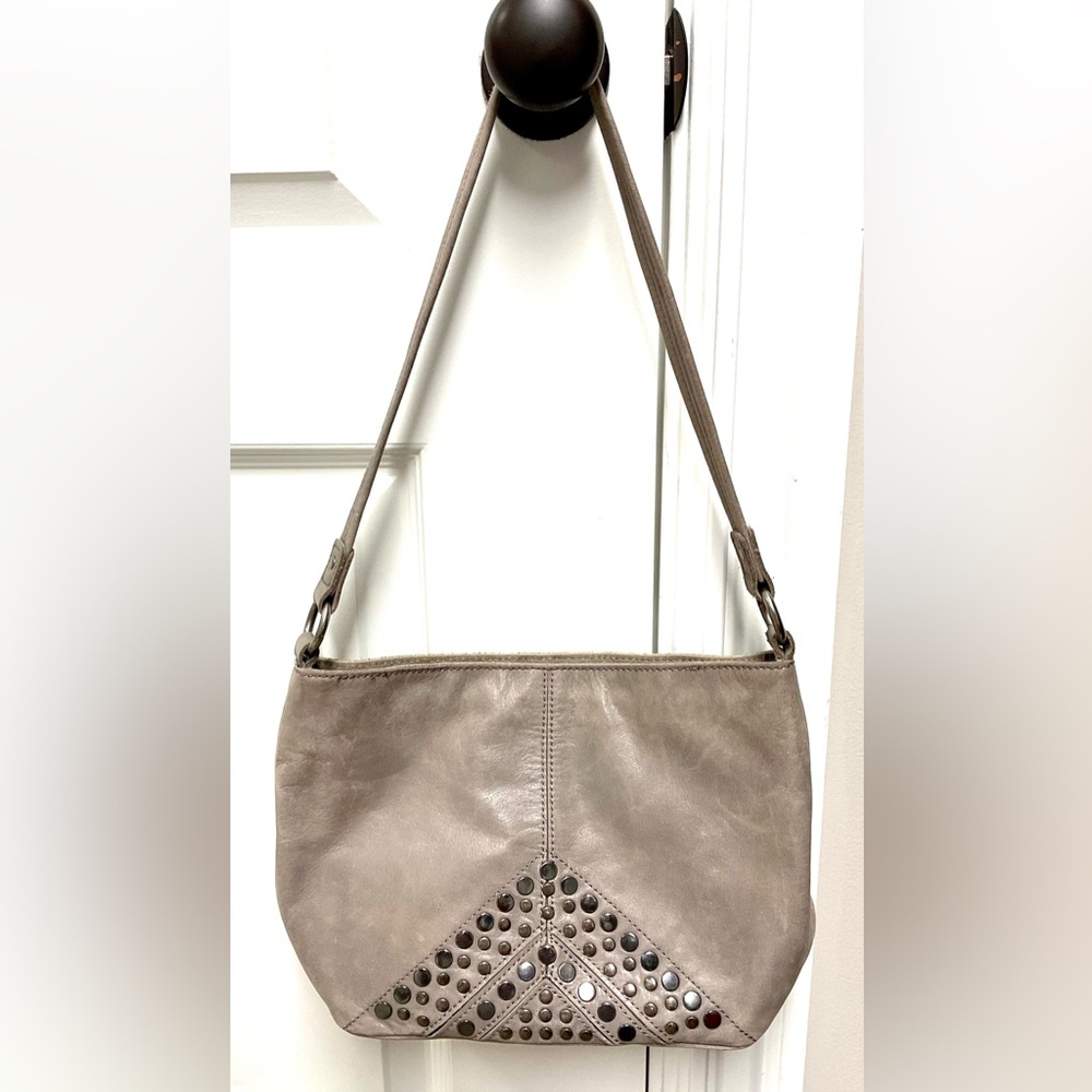 The Sak Leather Shoulder Bag taupe
